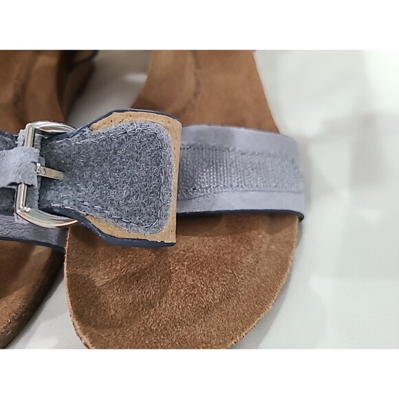 SOFFT Vaden Wedge CHAMBRAY Blue Wedge Comfort Leather Adjustable Sandals 9 M - Picture 8 of 12
